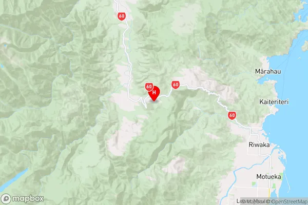 Takaka Hill,Tasman Region Map