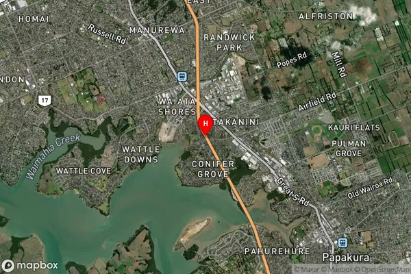 Takanini,Auckland Satellite Map