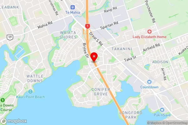 Takanini,Auckland Area Map