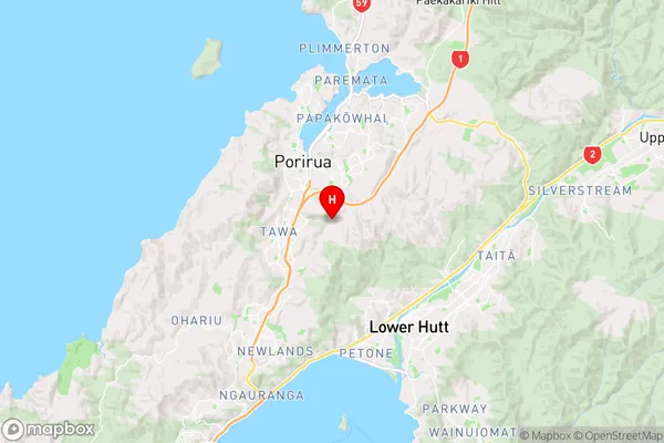 Takapu Valley,Wellington Region Map