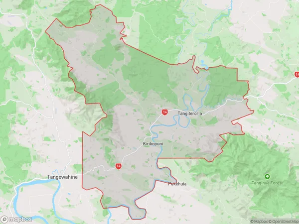 Tangiteroria, Northland Polygon Area Map