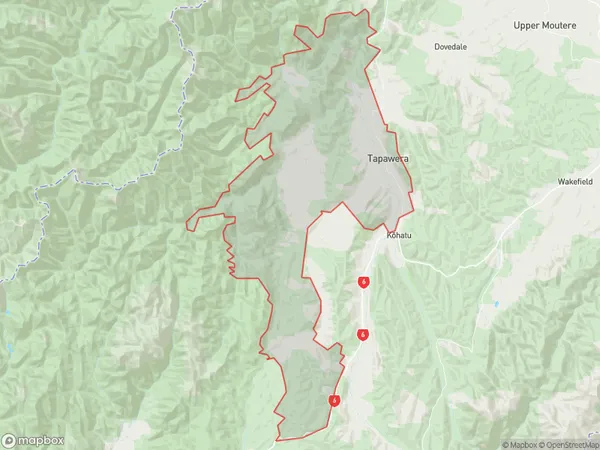 Tapawera, Tasman Polygon Area Map