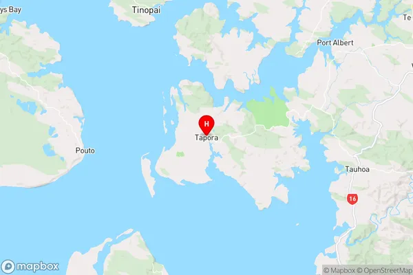 Tapora,Auckland Region Map