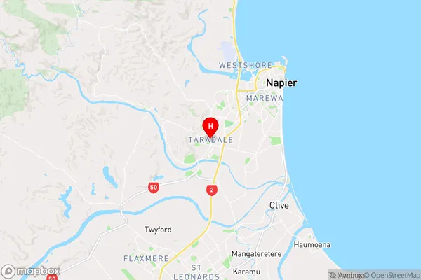 Taradale,Hawke's Bay Region Map