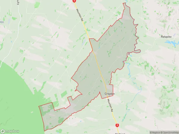 Tariki, Taranaki Polygon Area Map