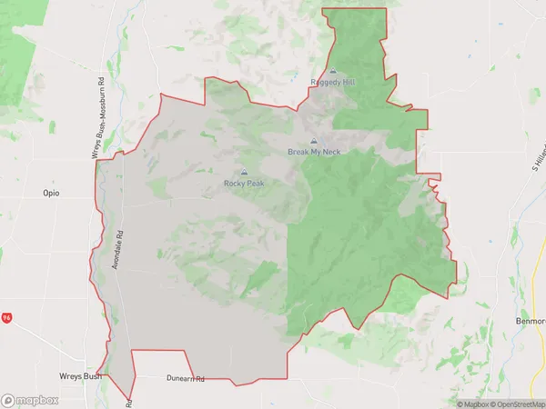 Taringatura, Southland Polygon Area Map