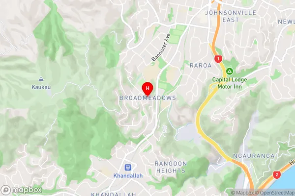 Broadmeadows,Wellington Area Map