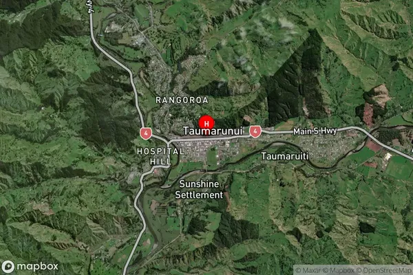 Taumarunui,Manawatu-Wanganui Satellite Map