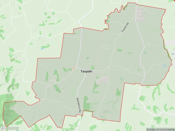 Taupaki, Waikato Polygon Area Map