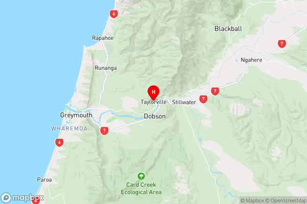 Taylorville,West Coast Region Map