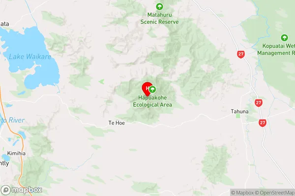 Te Hoe,Waikato Region Map