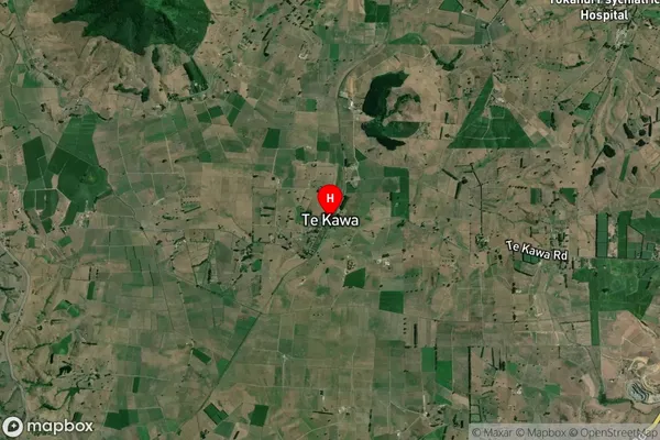 Te Kawa,Waikato Satellite Map