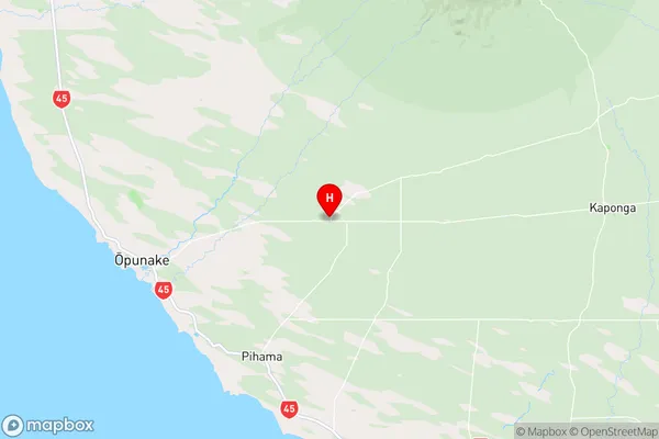 Te Kiri,Taranaki Region Map