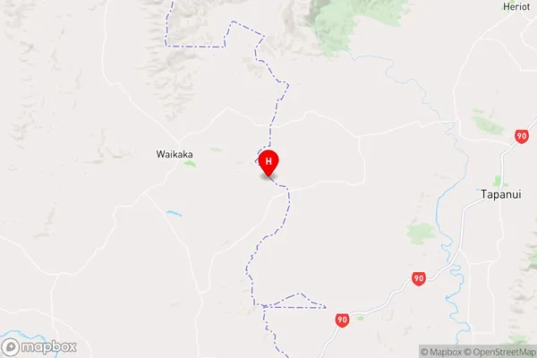 Te Kiteroa,Southland Region Map