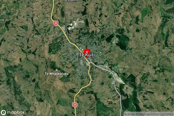 Te Kuiti,Waikato Satellite Map