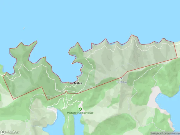 Te Mahia, Marlborough Polygon Area Map