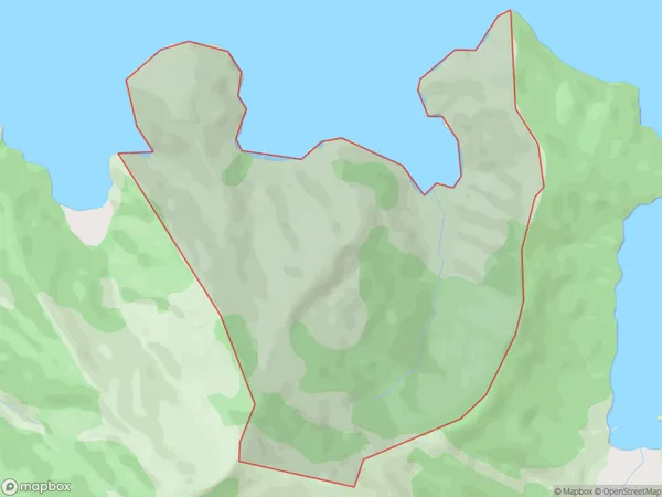 Te Pangu Bay, Marlborough Polygon Area Map