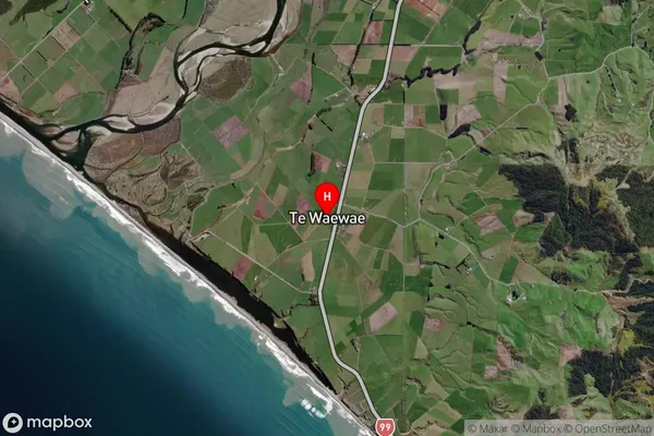 Te Waewae,Southland Satellite Map