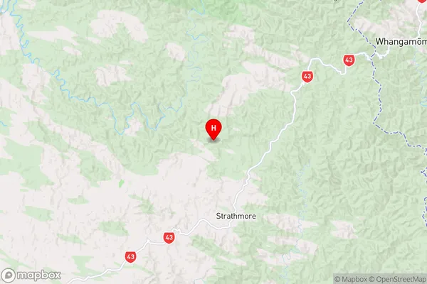 Te Wera,Taranaki Region Map
