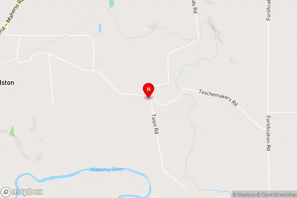 Teschemakers,Otago Area Map