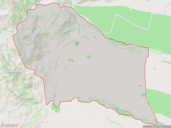 The Peaks, Canterbury Polygon Area Map