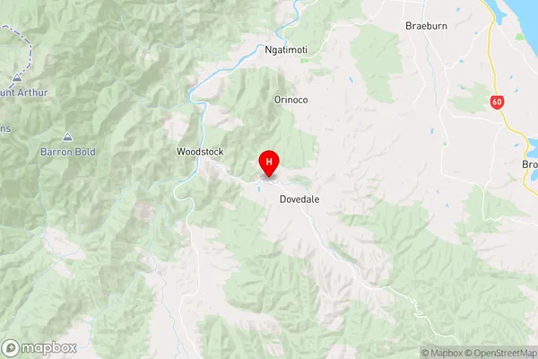 Thorpe,Tasman Region Map