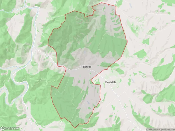 Thorpe, Tasman Polygon Area Map