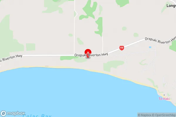 Tihaka,Southland Area Map