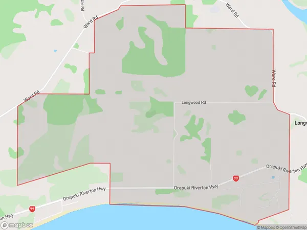 Tihaka, Southland Polygon Area Map