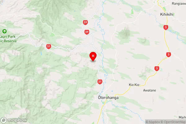 Tihiroa,Waikato Region Map