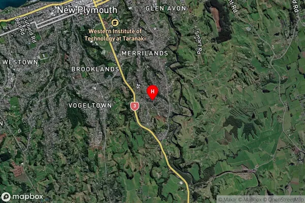 Highlands Park,Taranaki Satellite Map