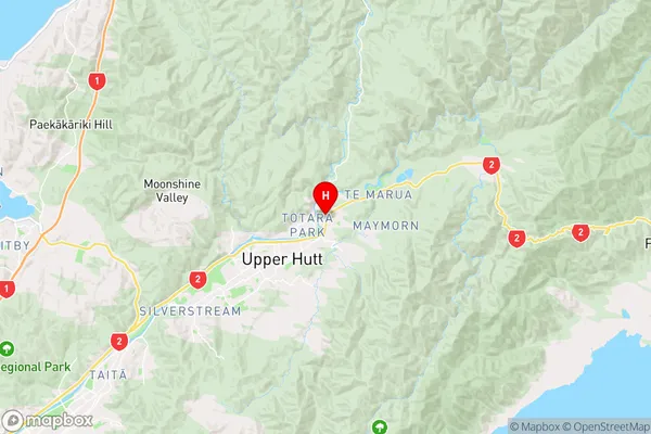 Brown Owl,Wellington Region Map