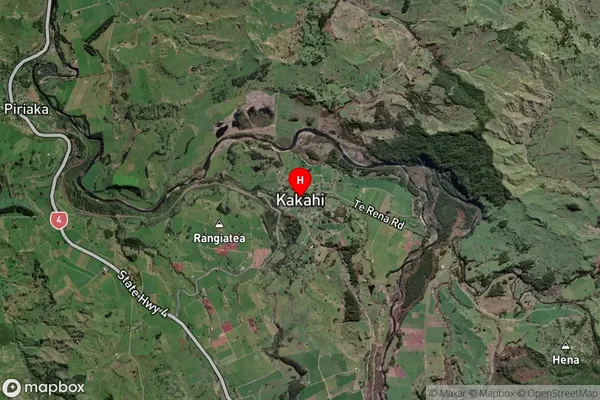 Kakahi,Manawatu-Wanganui Satellite Map