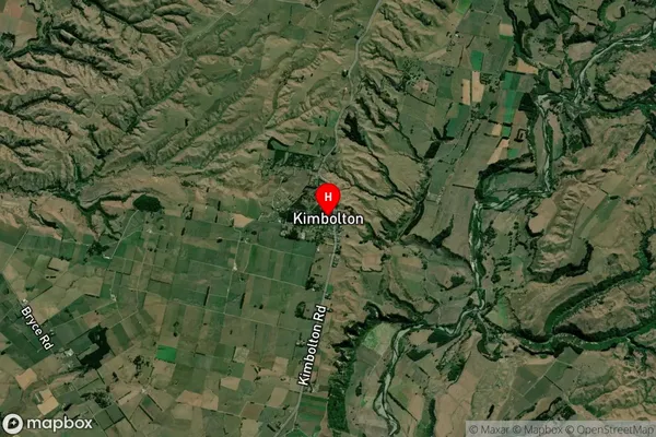 Kimbolton,Manawatu-Wanganui Satellite Map