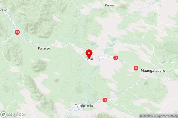 Titoki,Northland Region Map