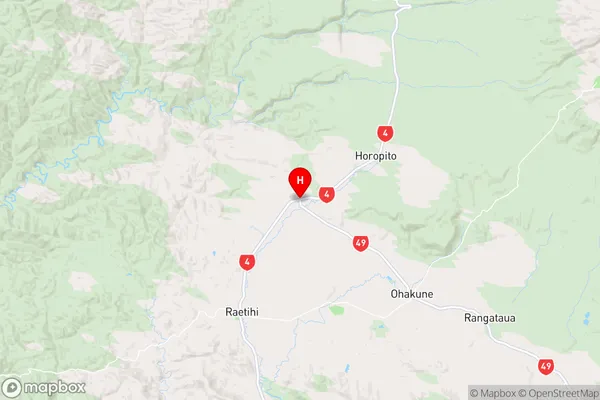 Tohunga Junction,Manawatu-Wanganui Region Map