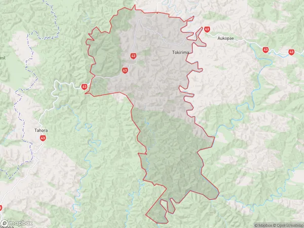 ZipCode 3980 Map for Tokirima