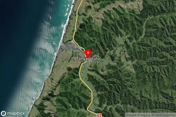 Tongaporutu,Taranaki Satellite Map