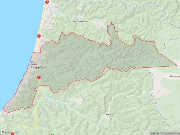 Tongaporutu, Taranaki Polygon Area Map