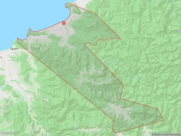 Torere, Bay of Plenty Polygon Area Map