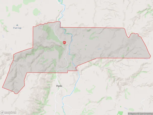 Tiroiti, Otago Polygon Area Map