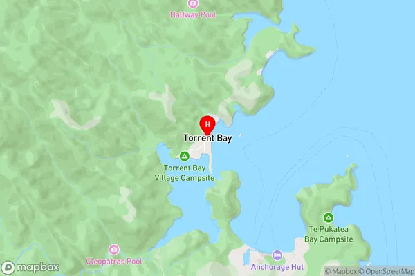 Torrent Bay,Tasman Area Map