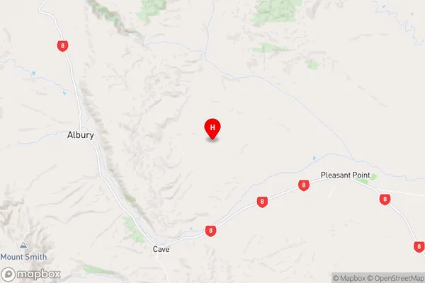 Totara Valley,Canterbury Region Map