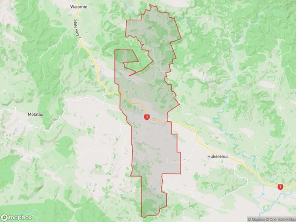 Towai, Northland Polygon Area Map