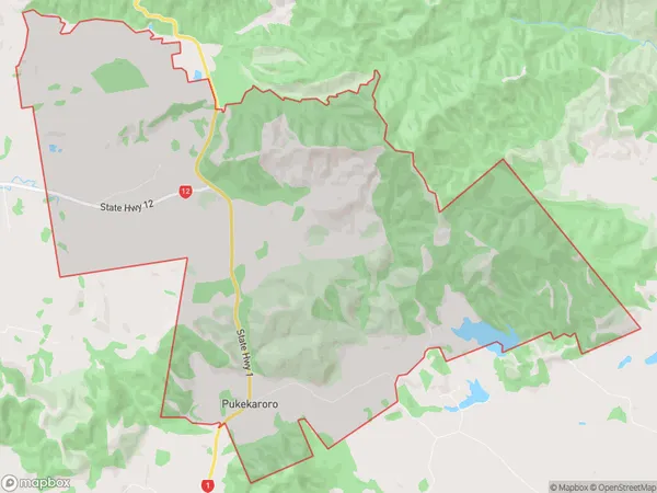 Brynderwyn, Northland Polygon Area Map