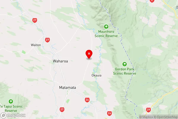 Turangaomoana,Waikato Region Map