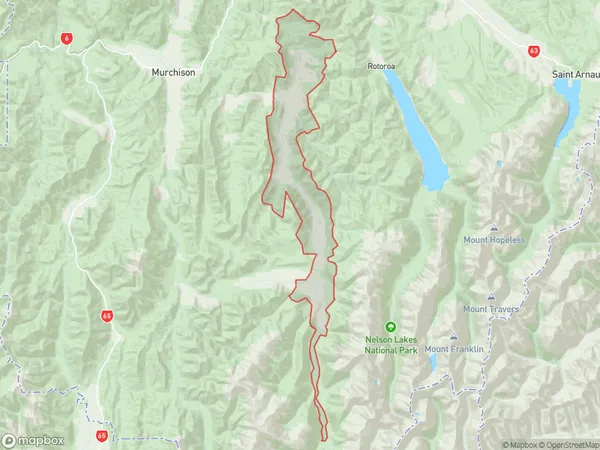 Tutaki, Tasman Polygon Area Map