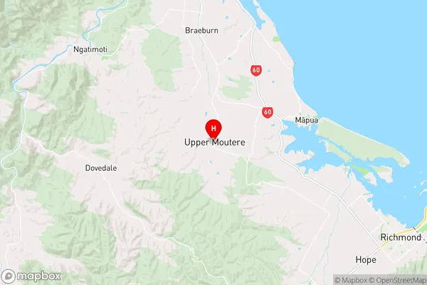 Upper Moutere,Tasman Region Map