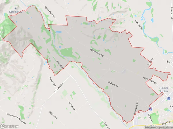 Upper Plain, Wellington Polygon Area Map