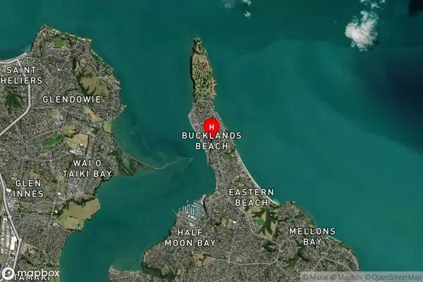 Bucklands Beach,Auckland Satellite Map